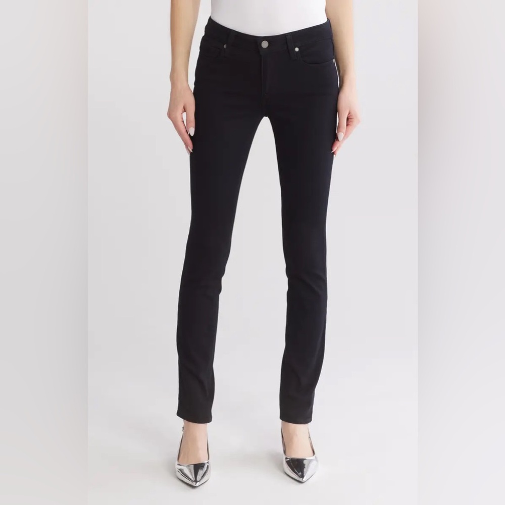Paige Skyline Skinny Jeans Womens 29 Black Slim Fit Stretchy‎ Denim Mid-Rise